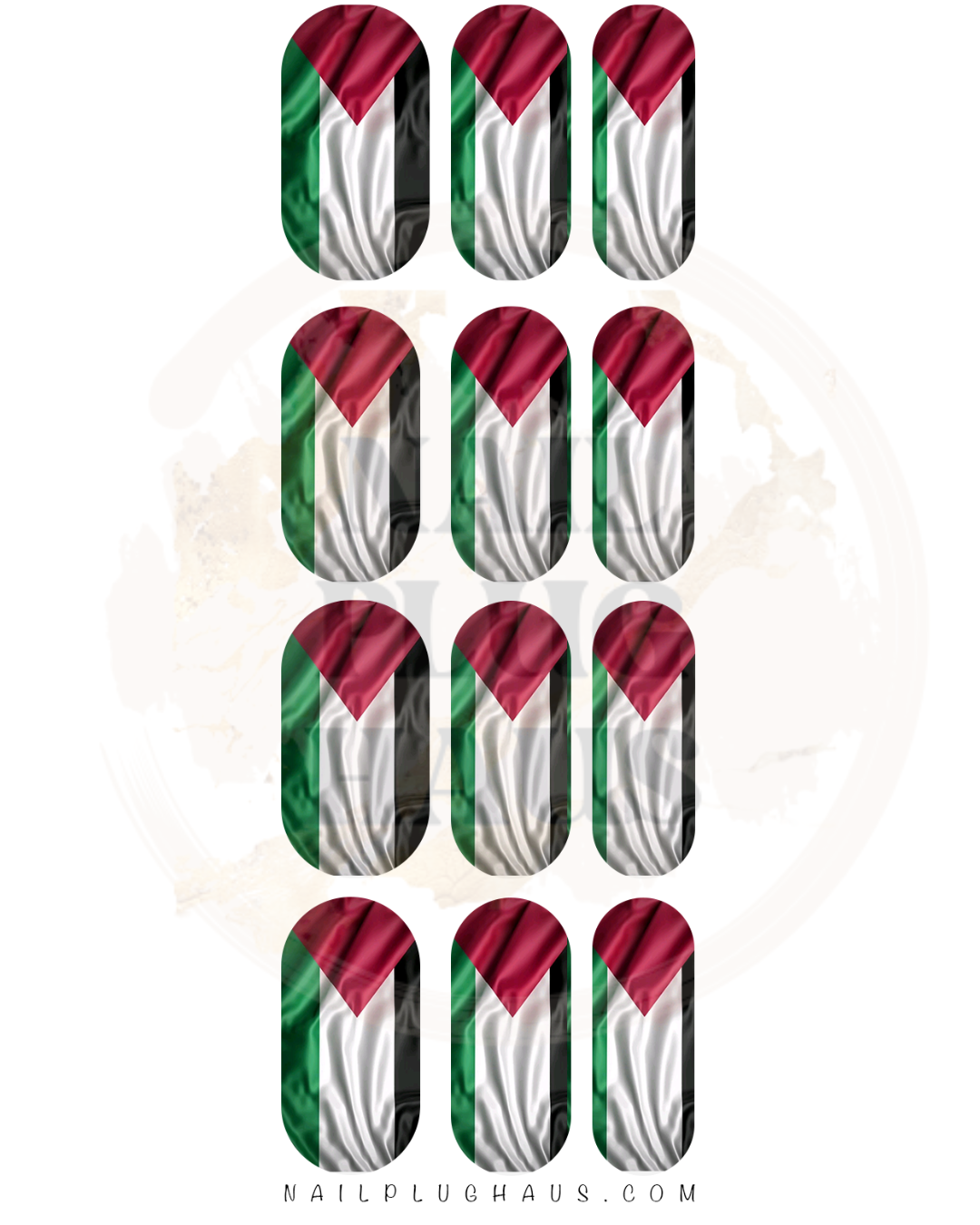 Palestine Nail Decals