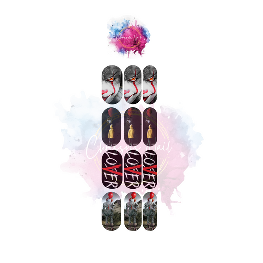 Pennywise Nail Decals