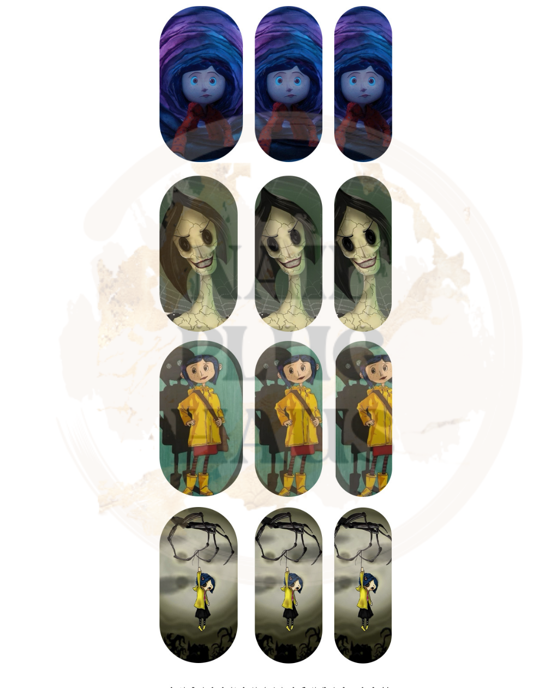 Coraline Nail Decals