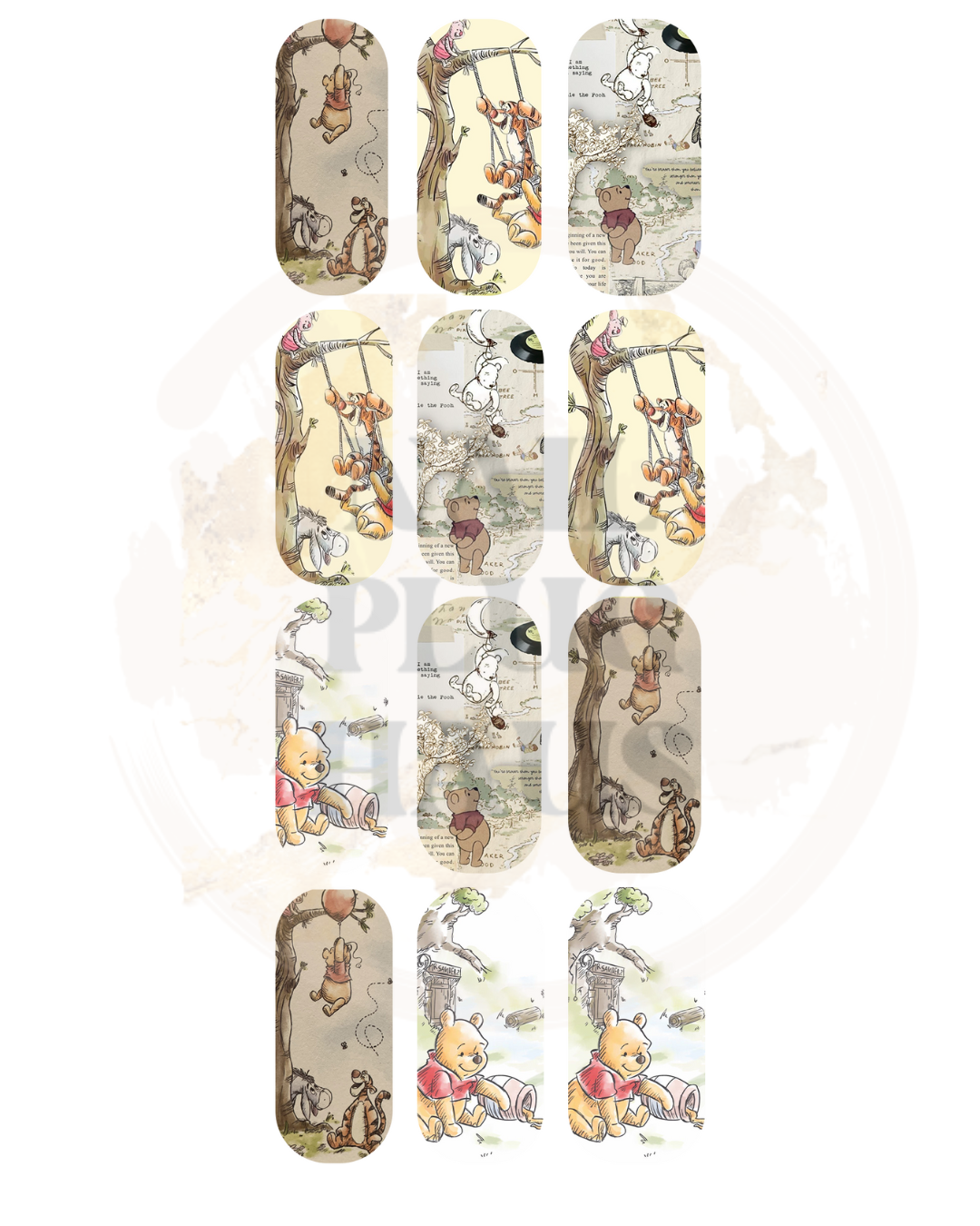 Winnie the Pooh Nail Decals