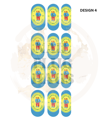 PuertoRico Nail Decals