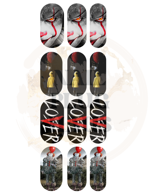 Pennywise Nail Decals