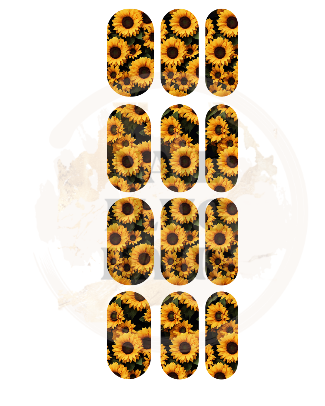 Sunflowers Nail Decals