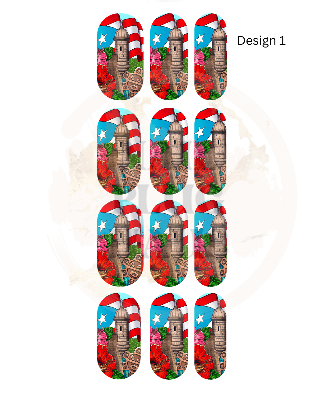 PuertoRico Nail Decals