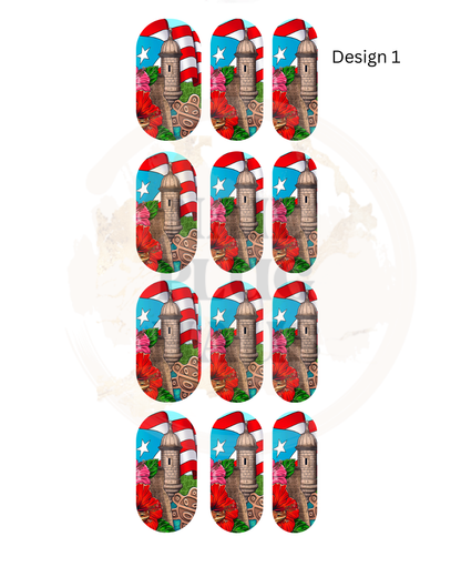 PuertoRico Nail Decals