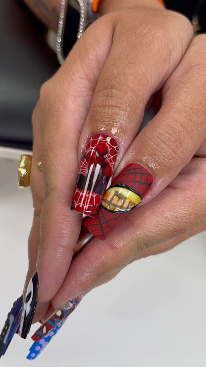 SPIDERMAN NAIL DECALS