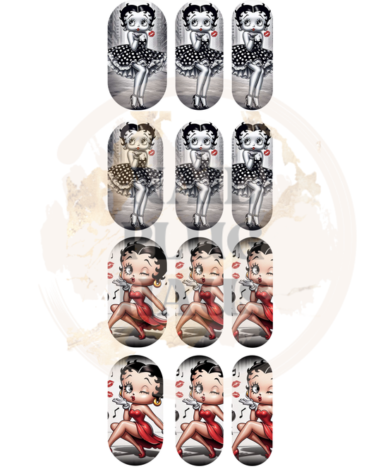 Betty Boop Nail Decals