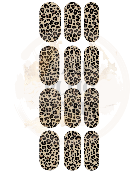 Leopard Print Nail Decals