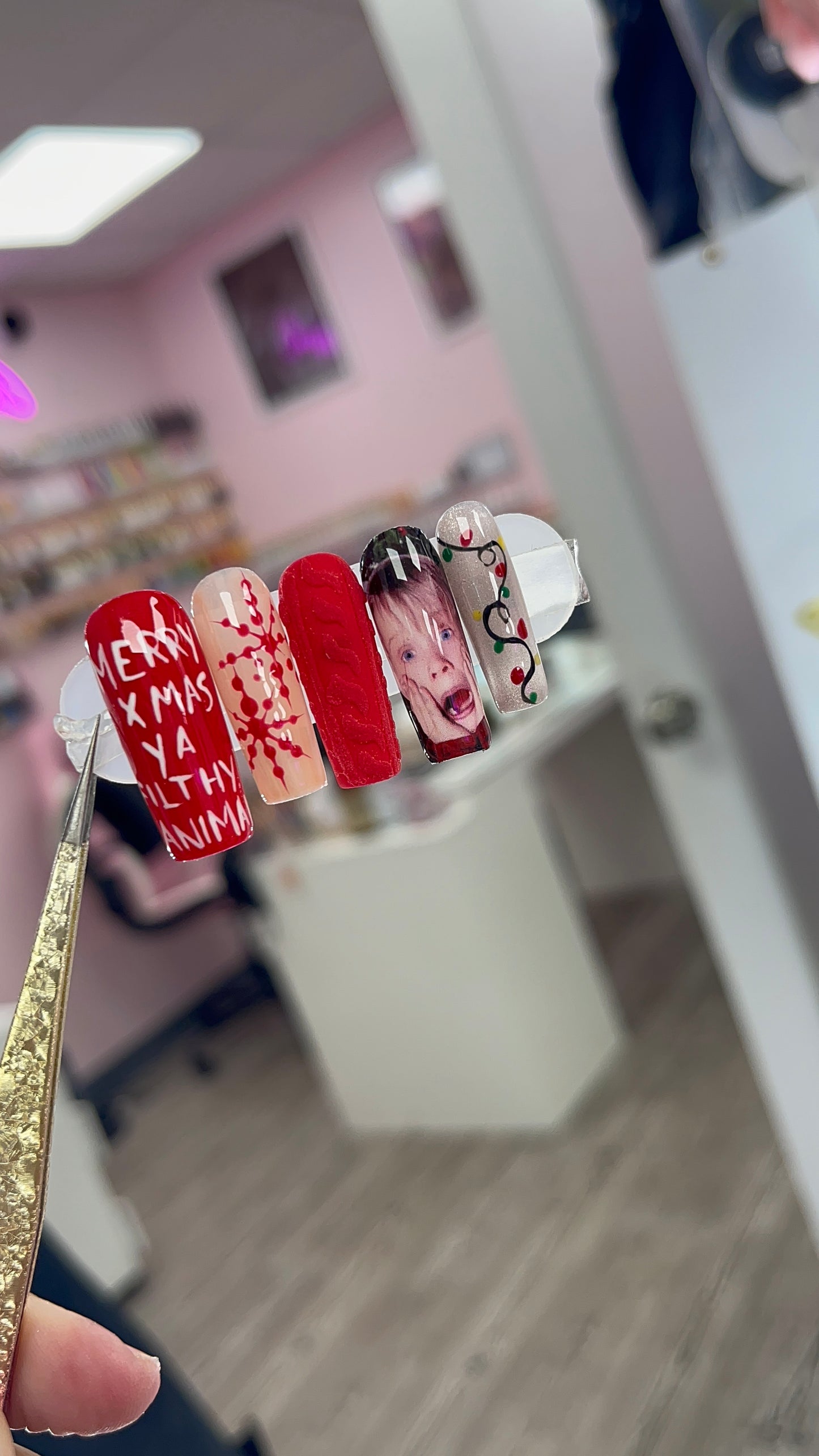 Home Alone Nail Decals