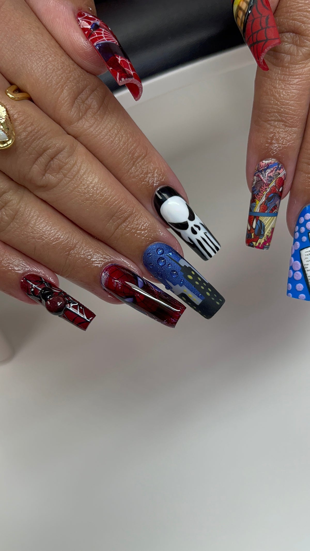SPIDERMAN NAIL DECALS