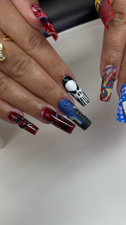 SPIDERMAN NAIL DECALS