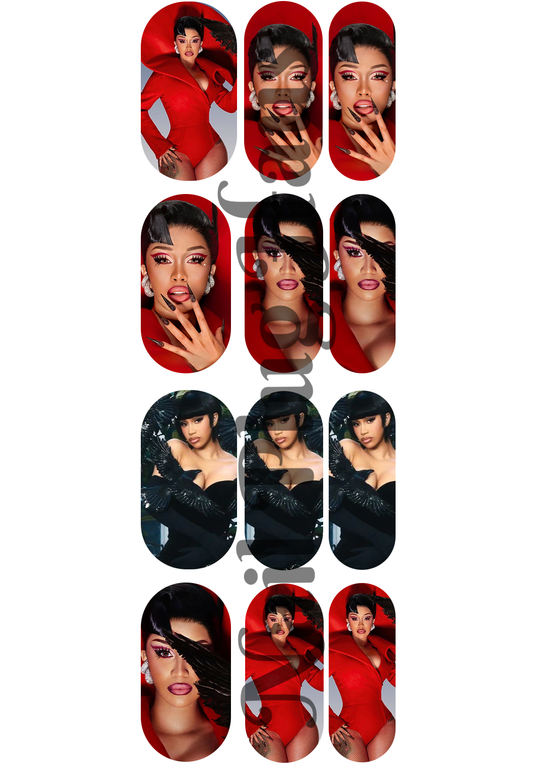 CARDI B DECALS