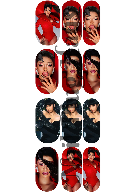 CARDI B DECALS