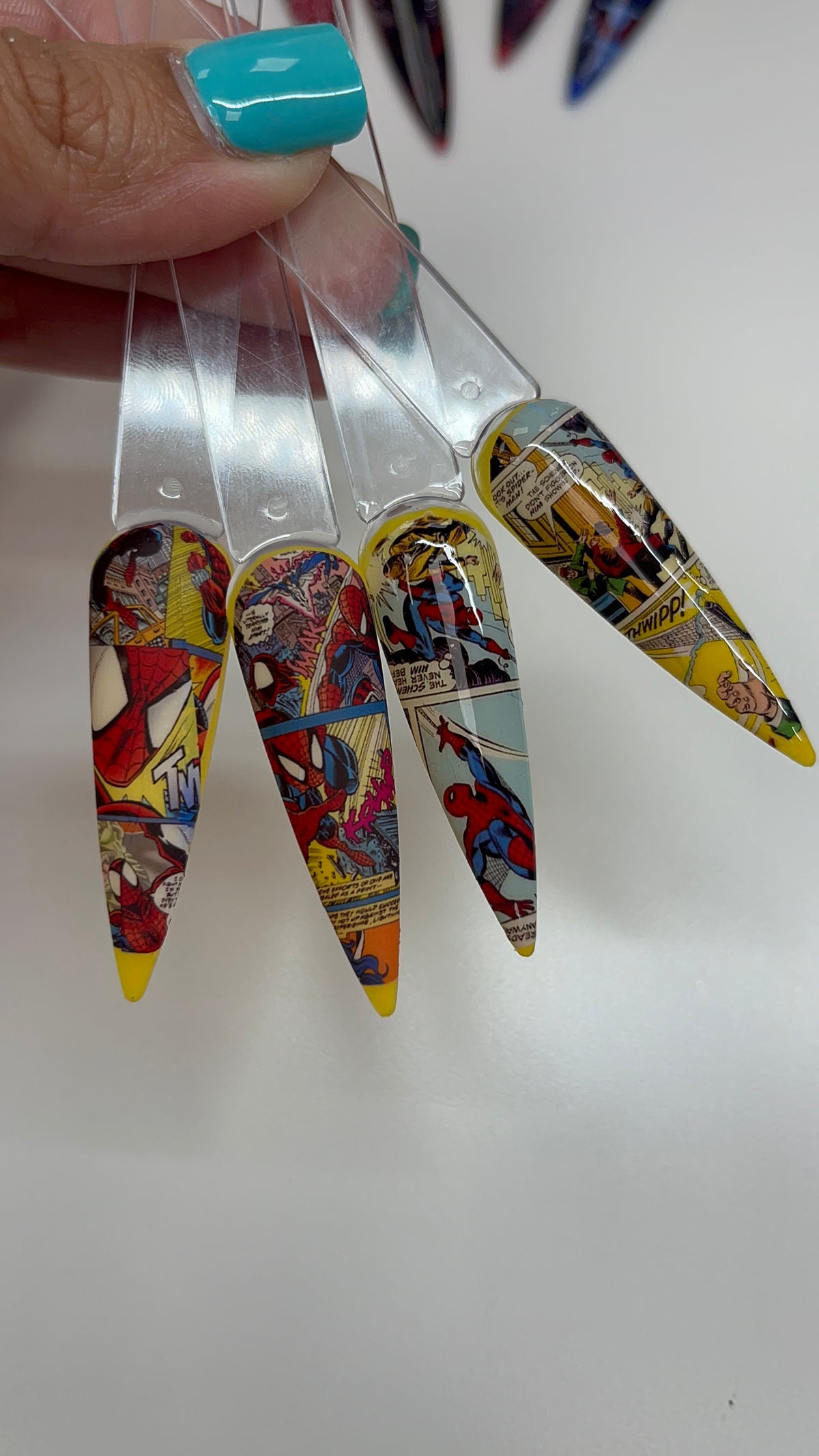 SPIDERMAN COMIC NAIL DECALS