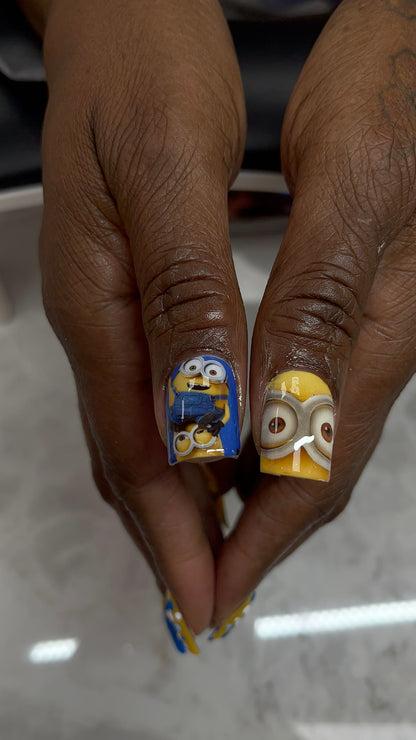 Minion Nail Decals