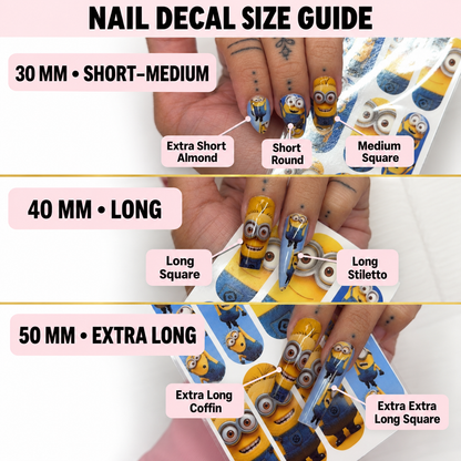 Jack & Oogie Nail Decals