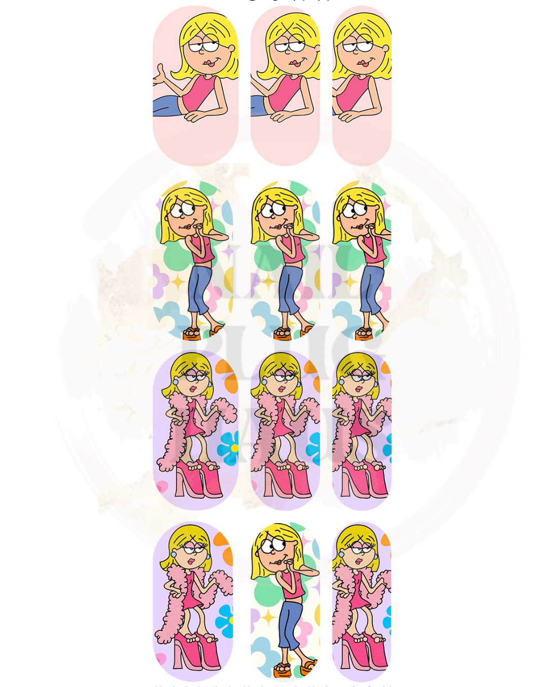 Lizzie Nail Decals