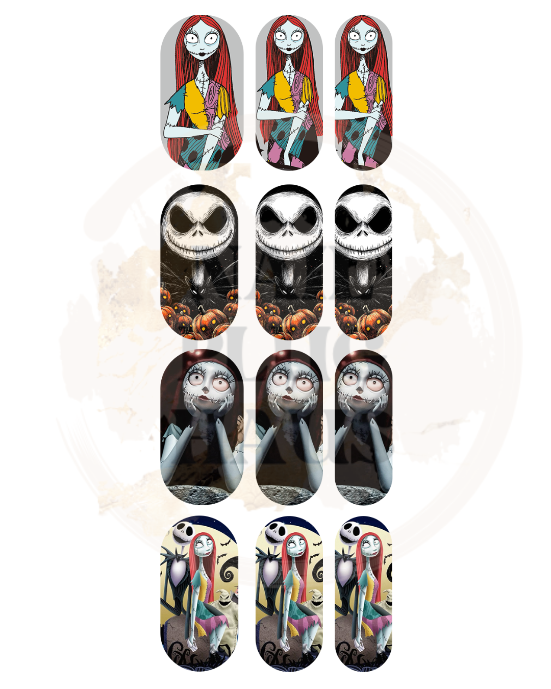 Jack & Sally Nail Decals